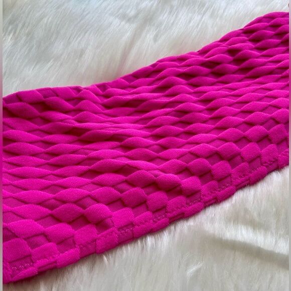 NWT Good American Hawaiian Pink Bandeau Swim Top - Picture 4 of 6